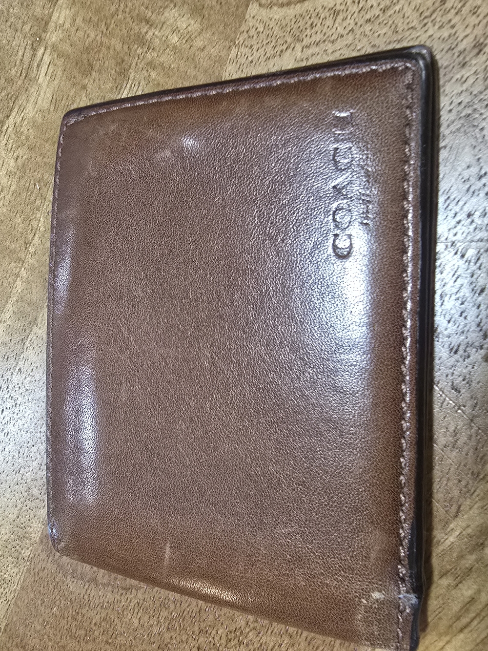 Coach Brown Leather Men's Bifold Card & Key Wallet